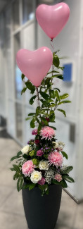 Blumen mit Herzen